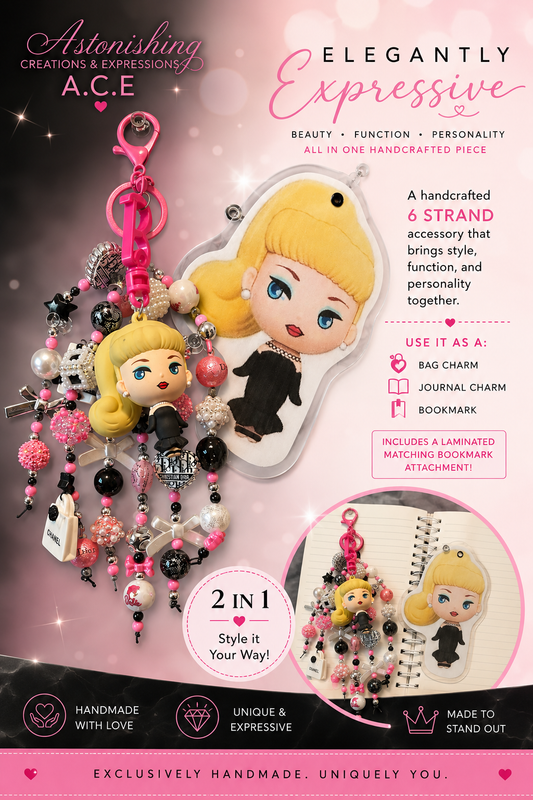 Vintage Doll Style 6-Strand Charm (2-in-1)